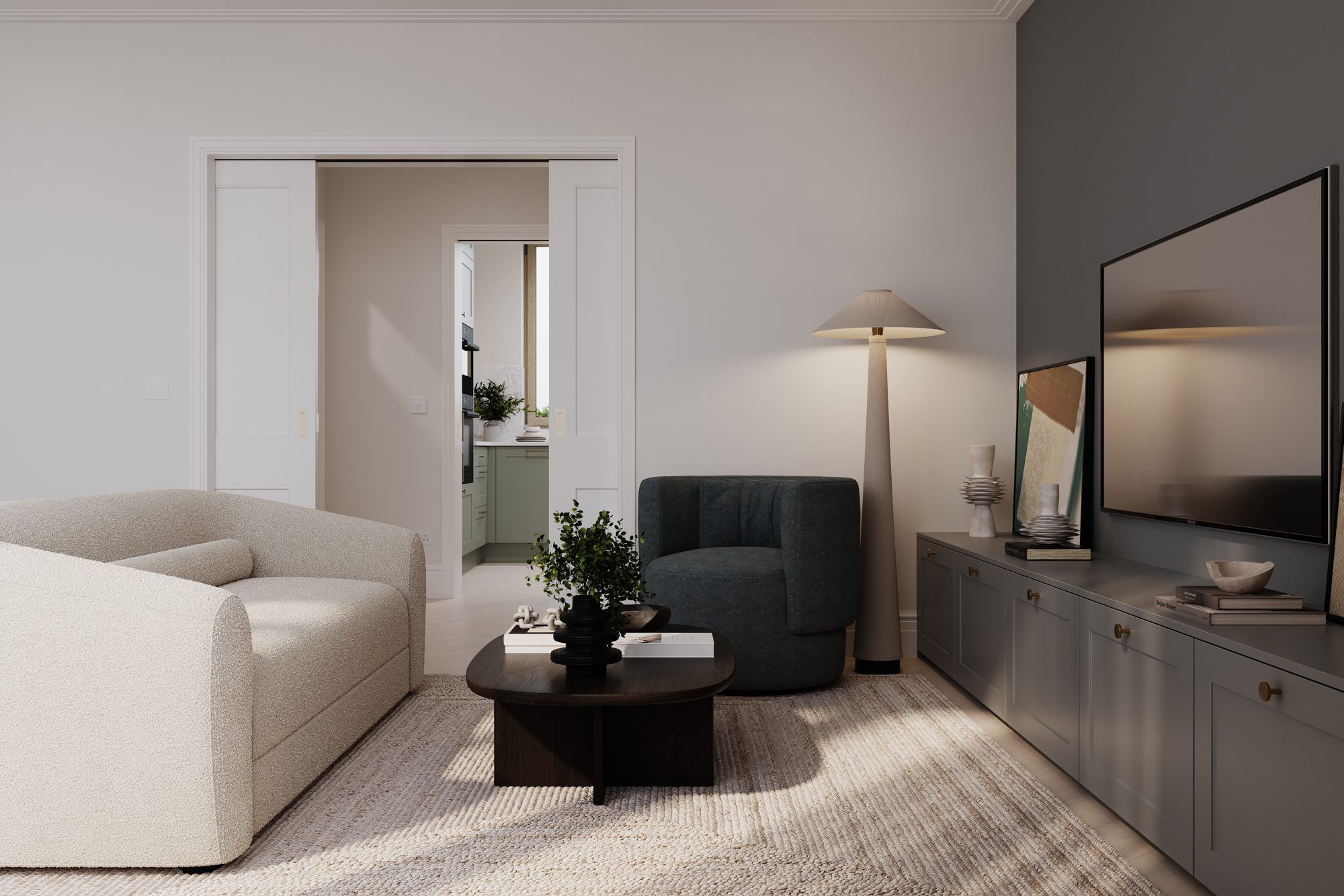 Chapman Collection open-plan living and dining space — interior design by Ademchic